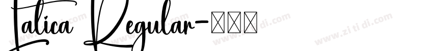 Latica Regular字体转换
